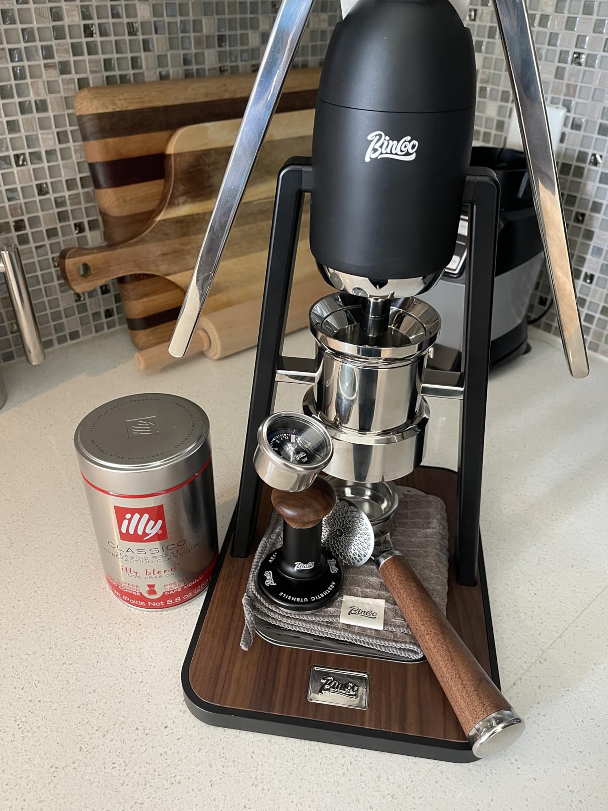 Manual Espresso Maker Set - Hand Press Espresso Machine – 12Bar Pressure Profiling, Dual-Lever Manual Coffee Maker with Pre-Infusion, Portable for Custom Espresso Shots, Stainless Steel (Green) customer photo 1