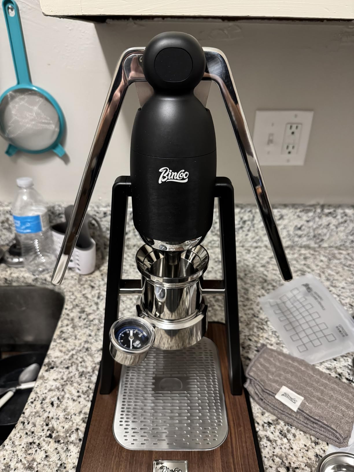 Manual Espresso Maker Set - Hand Press Espresso Machine – 12Bar Pressure Profiling, Dual-Lever Manual Coffee Maker with Pre-Infusion, Portable for Custom Espresso Shots, Stainless Steel (Green) customer photo 2