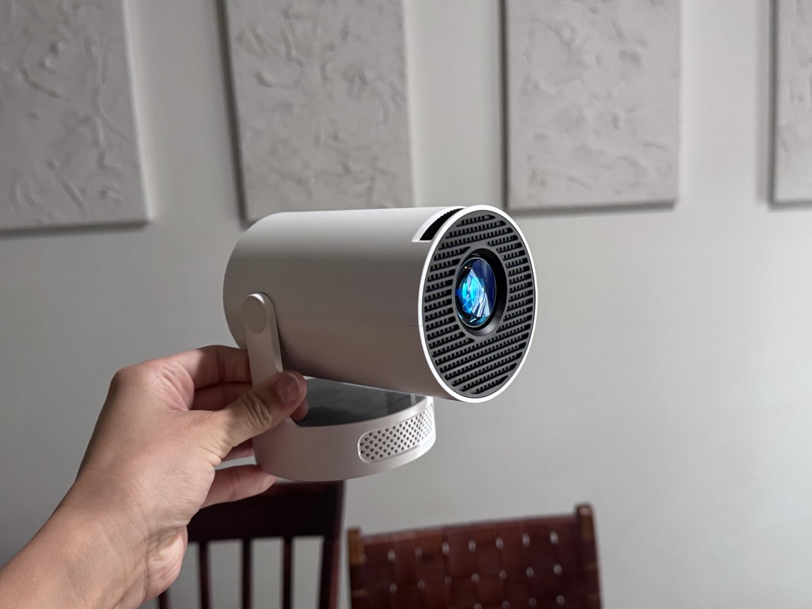 Mini Projector with WiFi 6 and BT 5.4, Built-in Apps 2026 Upgraded customer photo 1