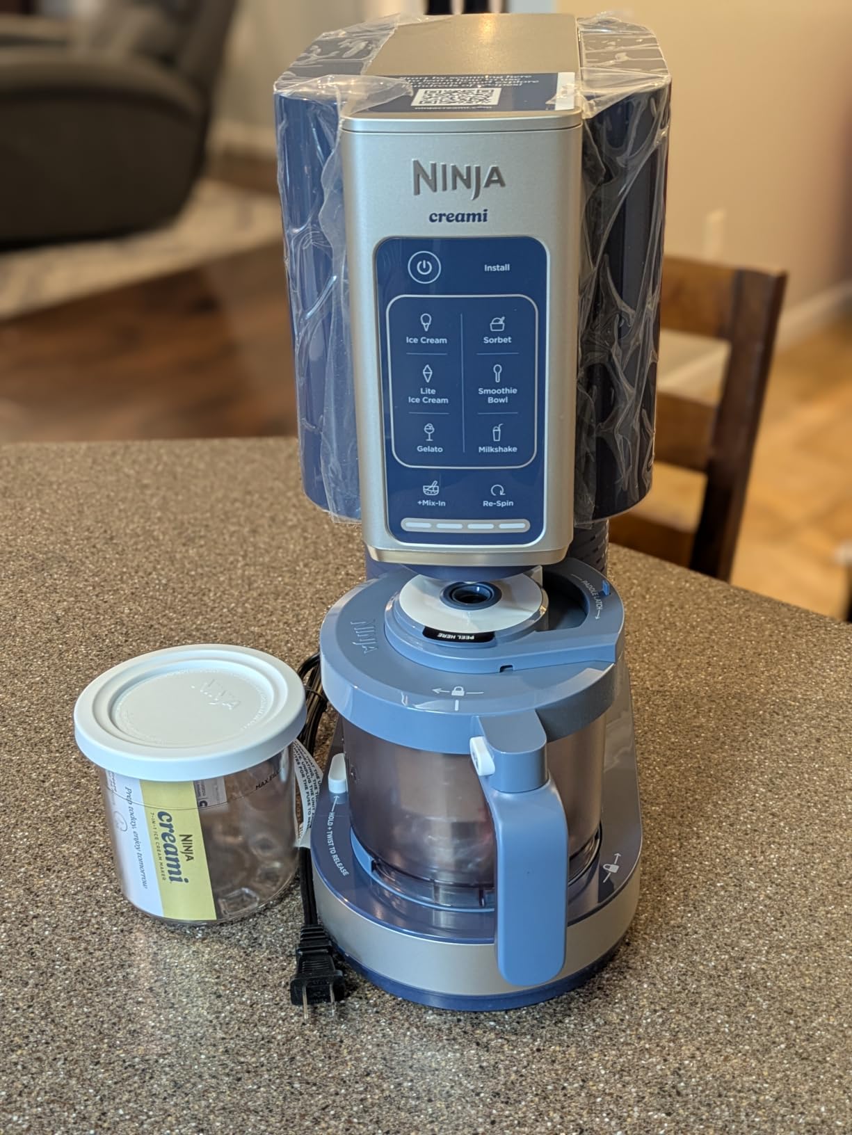 Ninja® Creami® 7-in-1 Ice Cream Maker, Navy, NC351 customer photo 2