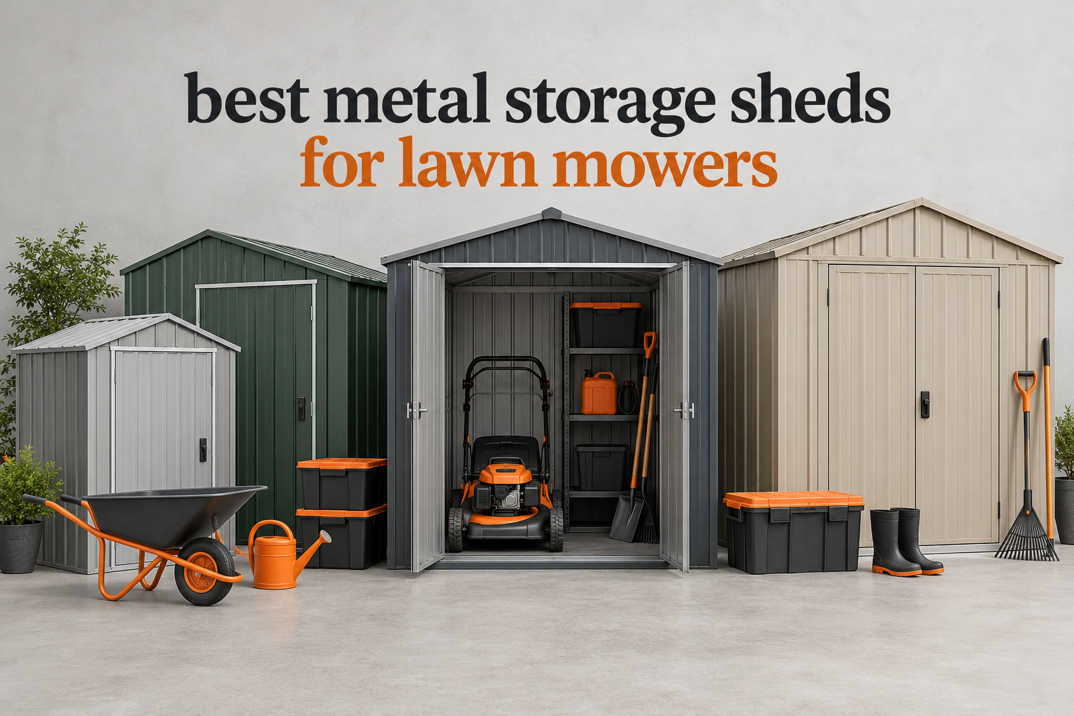 best metal storage sheds for lawn mowers
