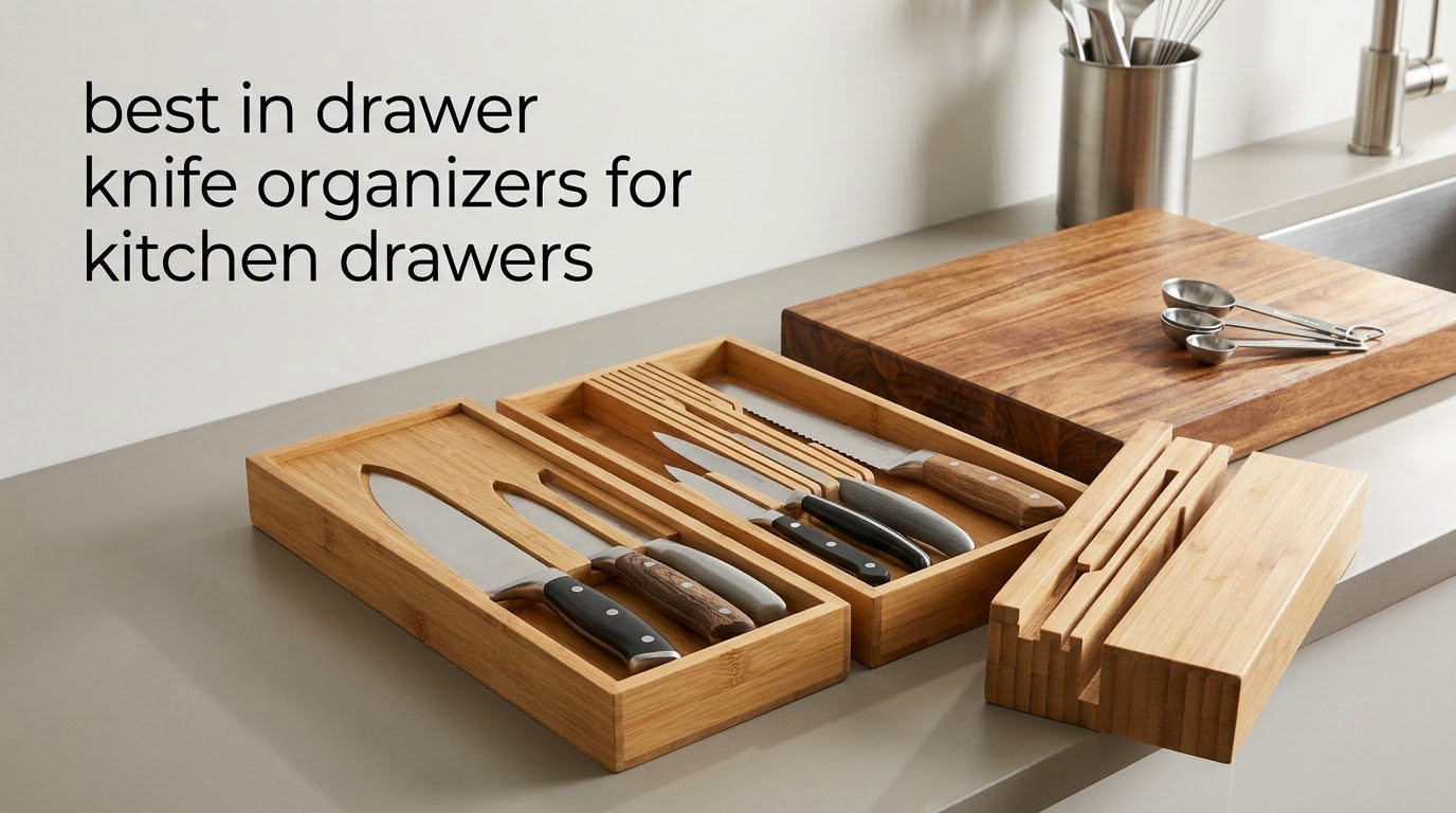 best in drawer knife organizers for kitchen drawers