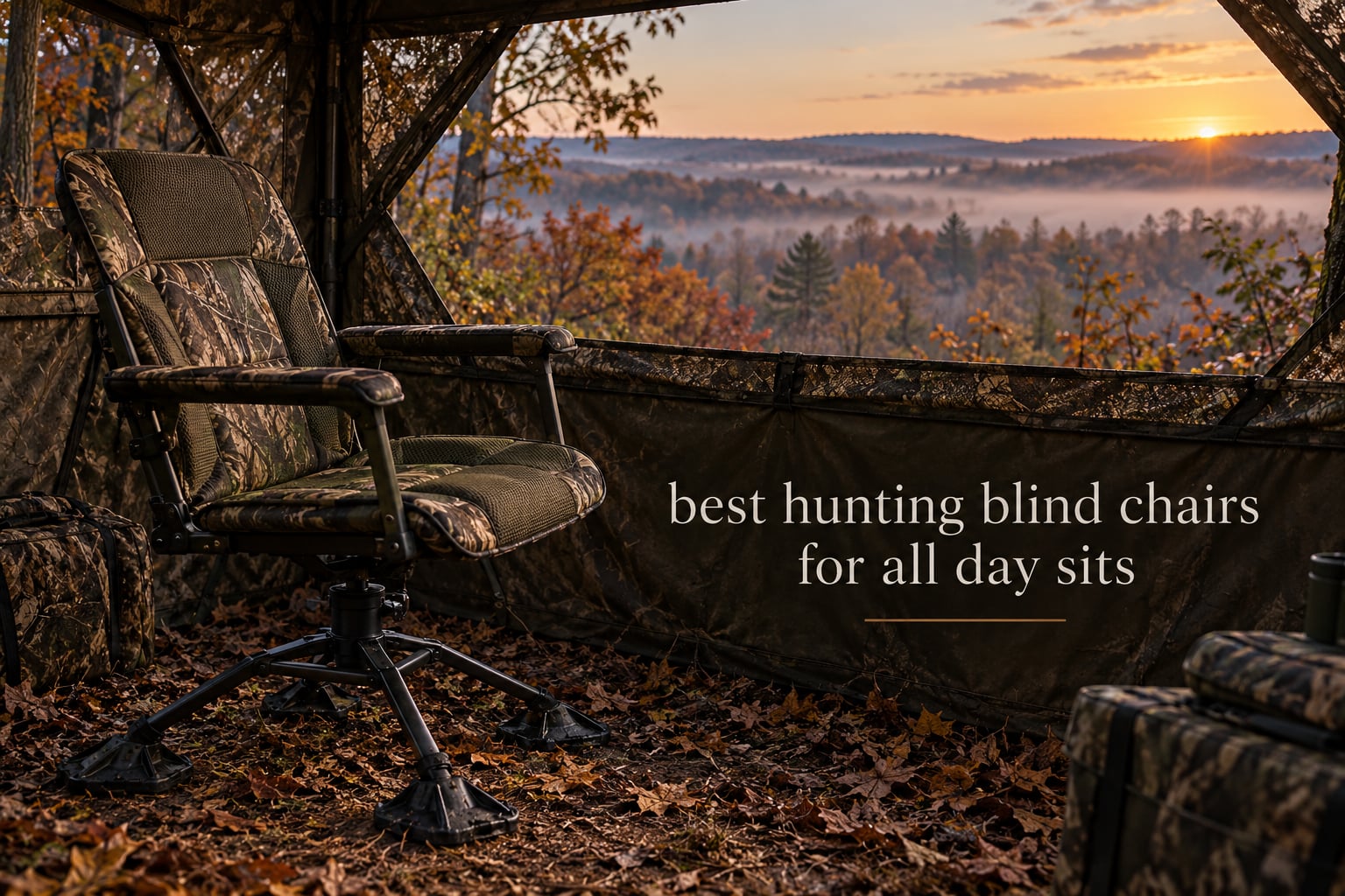 best hunting blind chairs for all day sits