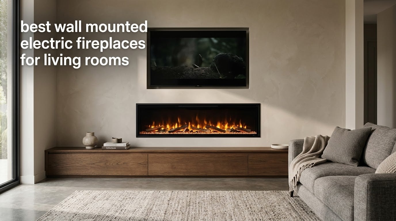 best wall mounted electric fireplaces for living rooms