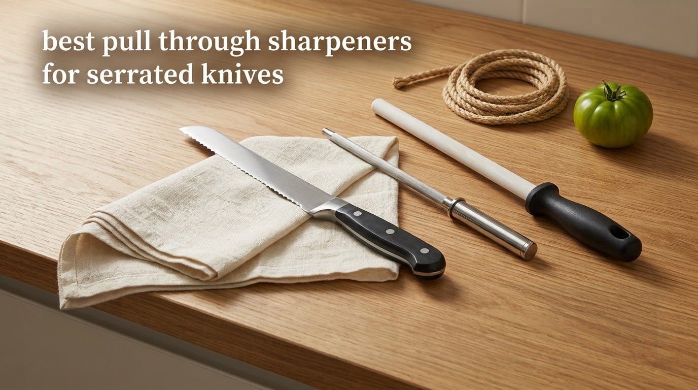 best pull through sharpeners for serrated knives