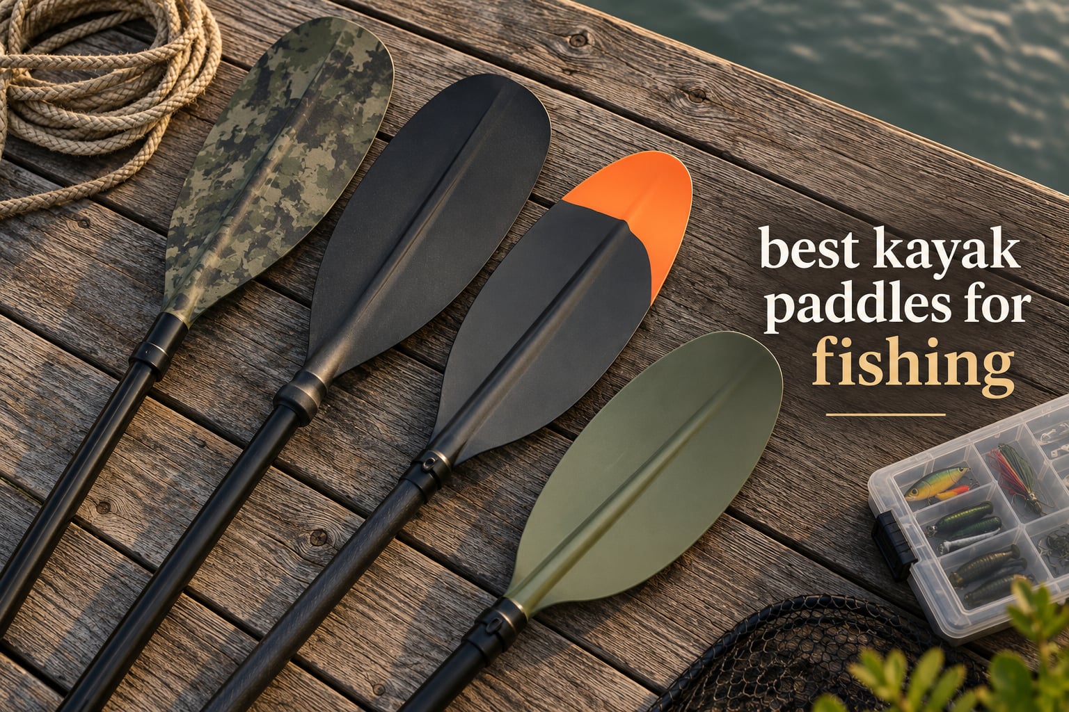 best kayak paddles for fishing