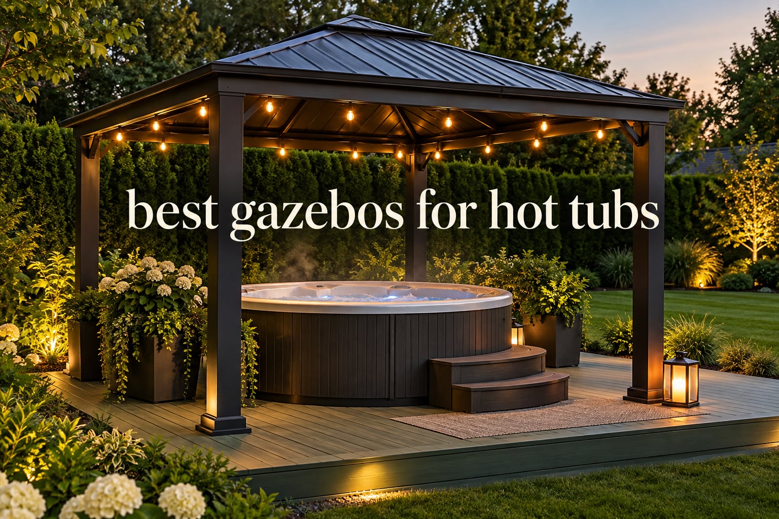 best gazebos for hot tubs