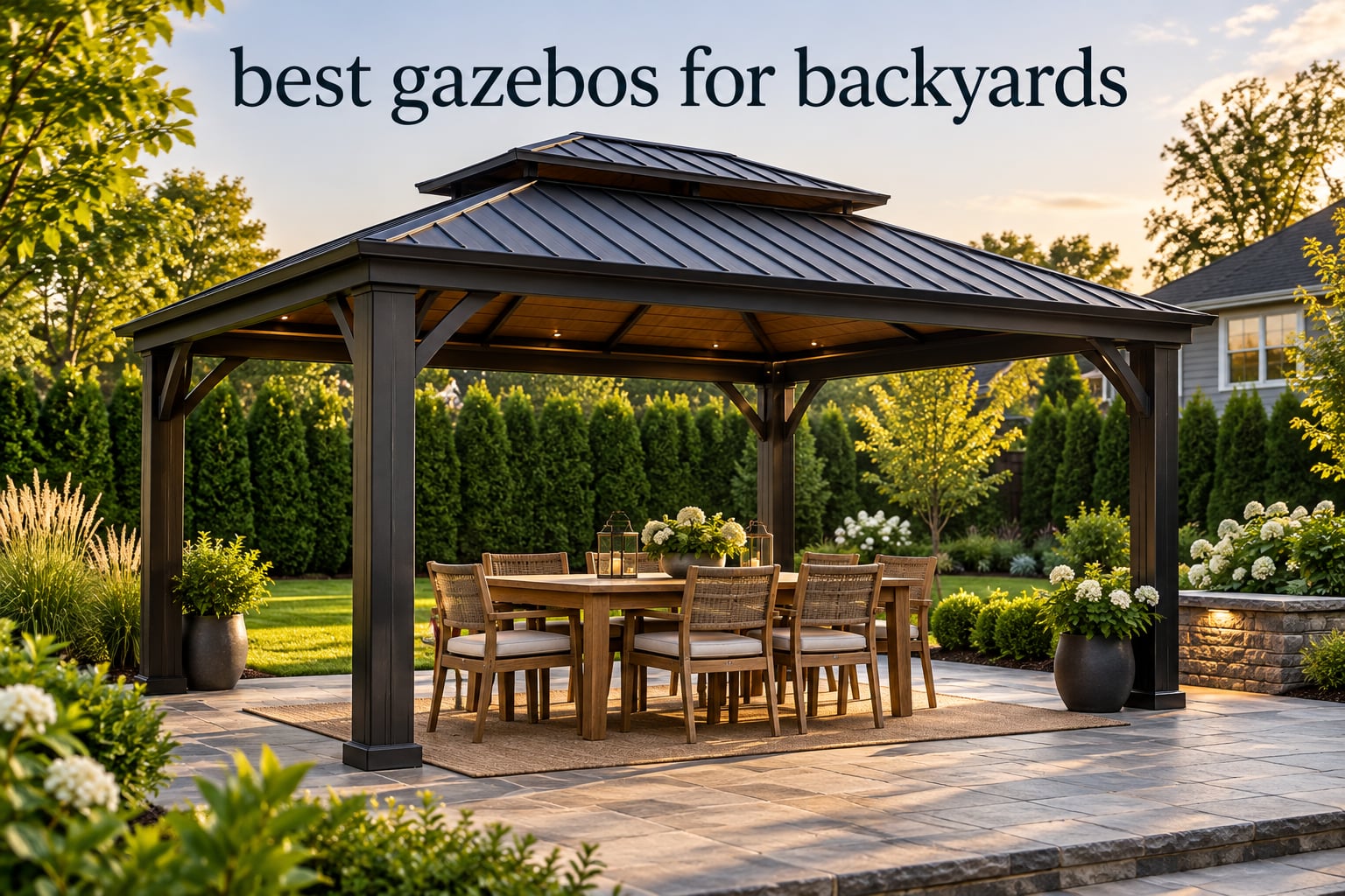 best gazebos for backyards