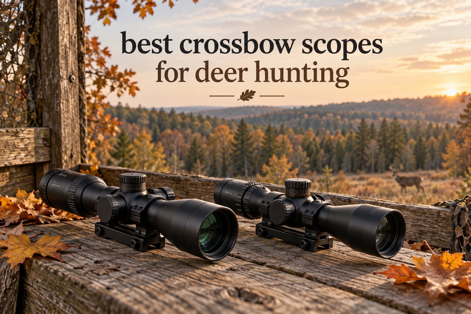 best crossbow scopes for deer hunting