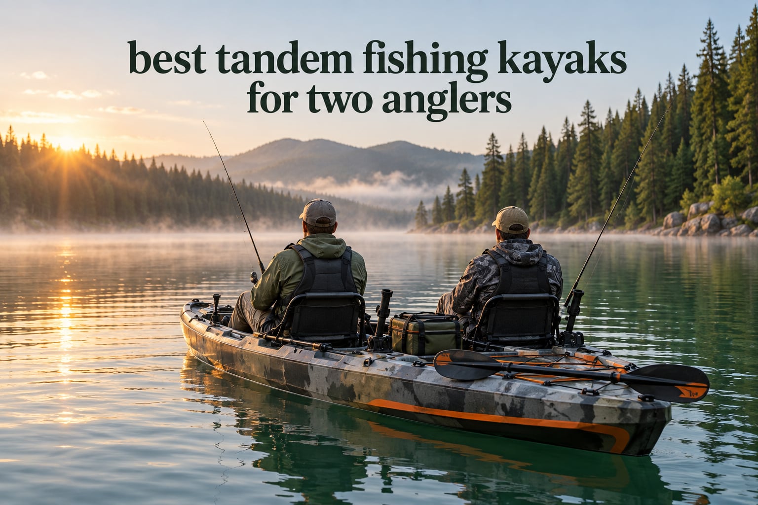 best tandem fishing kayaks for two anglers