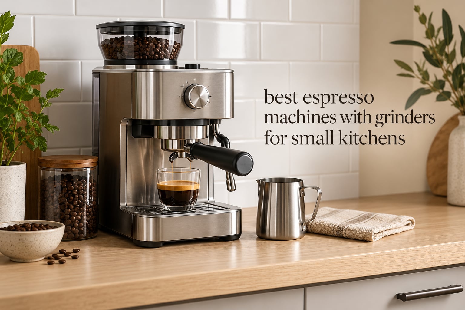 best espresso machines with grinders for small kitchens