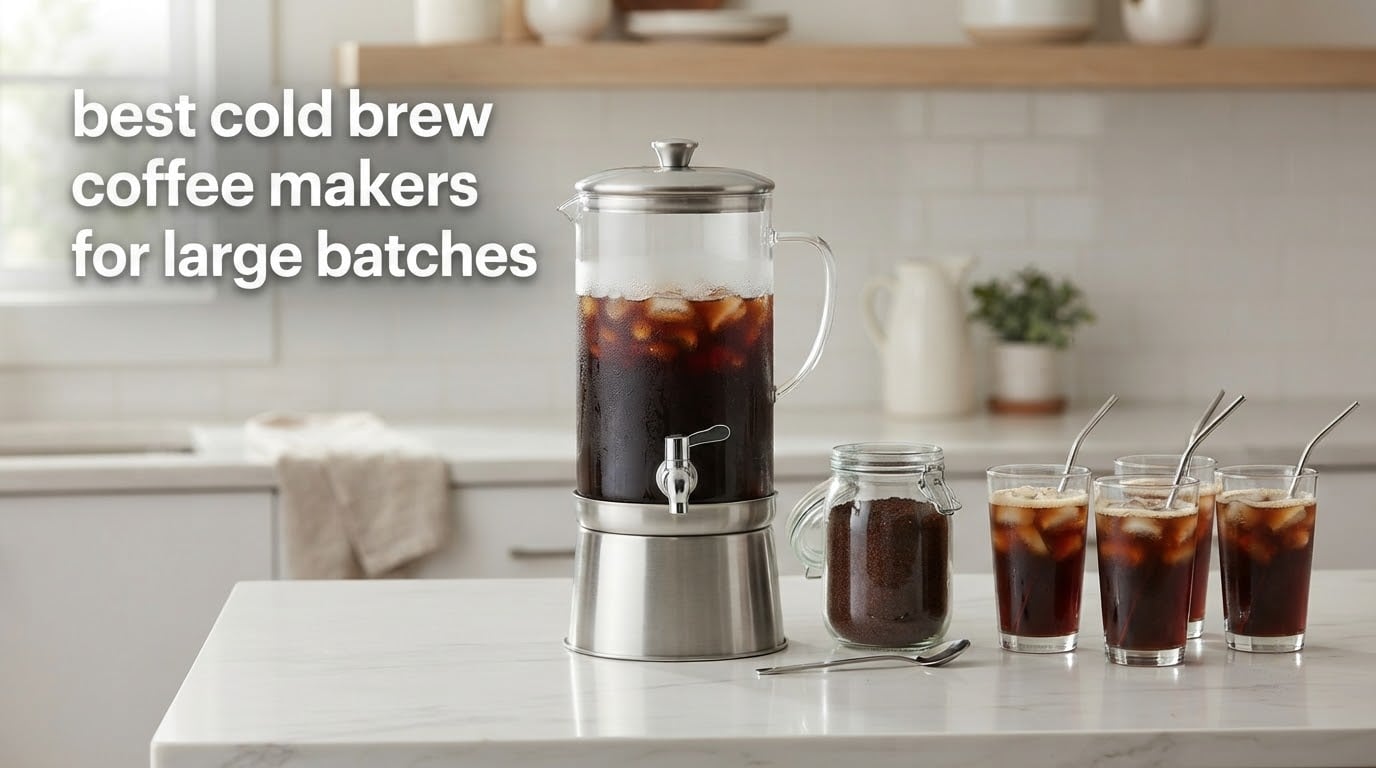 best cold brew coffee makers for large batches