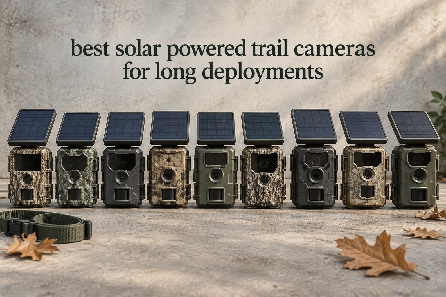 best solar powered trail cameras for long deployments